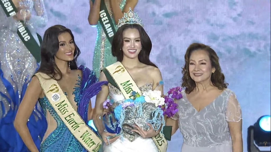 Người đẹp Hà Nội giành Á hậu 2 Hoa hậu Trái Đất 2025