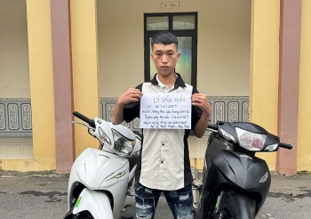 Phú Thọ: “đạo chích” 21 tuổi liên tiếp trộm 2 xe máy sa lưới