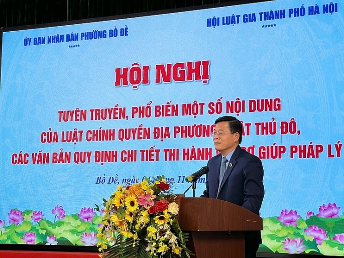 Hưởng ứng Ngày Pháp luật Việt Nam thông qua hội nghị tuyên truyền pháp luật