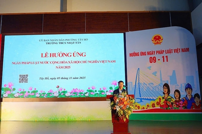 Phường Tây Hồ phát động phong trào học tập, chấp hành pháp luật trong học đường