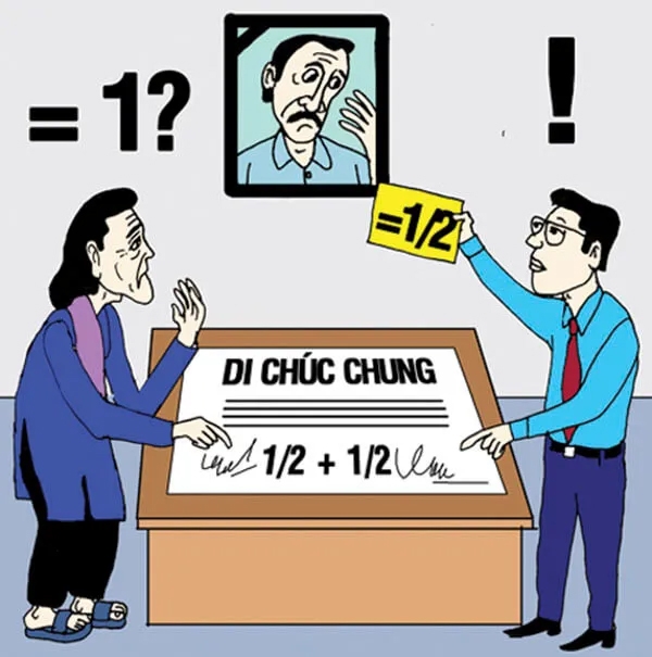 Khi di chúc không thể hiện diện tích đất cụ thể