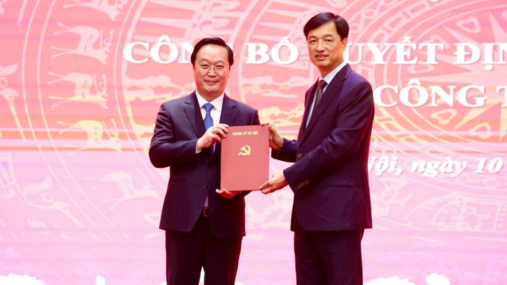 Đồng chí Nguyễn Đức Trung được điều động, chỉ định giữ chức Phó Bí thư Thành ủy Hà Nội