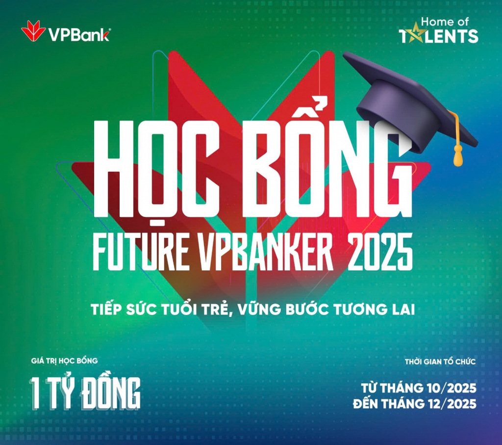 Học bổng Future VPBanker 2025 - Chắp cánh hành trình vươn xa của tài năng trẻ Việt Nam