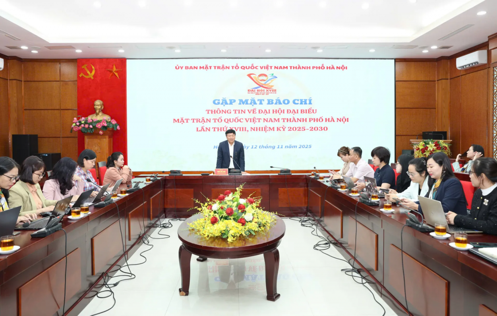 Ủy ban Mặt trận Tổ quốc Việt Nam TP Hà Nội tổ chức gặp mặt báo chí thông tin về Đại hội đại biểu Mặt trận Tổ quốc Việt Nam TP Hà Nội lần thứ XVIII, nhiệm kỳ 2025-2030