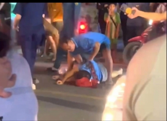 Hiện trường vụ tai nạn, Ảnh: NLĐ