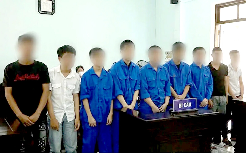 Một phiên toà xét xử người chưa thành niên phạm tội. Ảnh minh hoạ