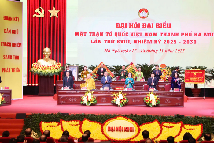 Khai mạc Đại hội Mặt trận Tổ quốc Việt Nam TP Hà Nội lần thứ XVIII với phương châm “Đoàn kết - Dân chủ - Trách nhiệm - Sáng tạo - Phát triển”