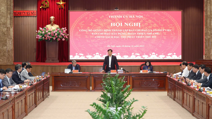 Bí thư Thành ủy Nguyễn Duy Ngọc làm Trưởng Ban Chỉ đạo xây dựng, hoàn thiện thể chế, chính sách đặc thù phát triển Thủ đô