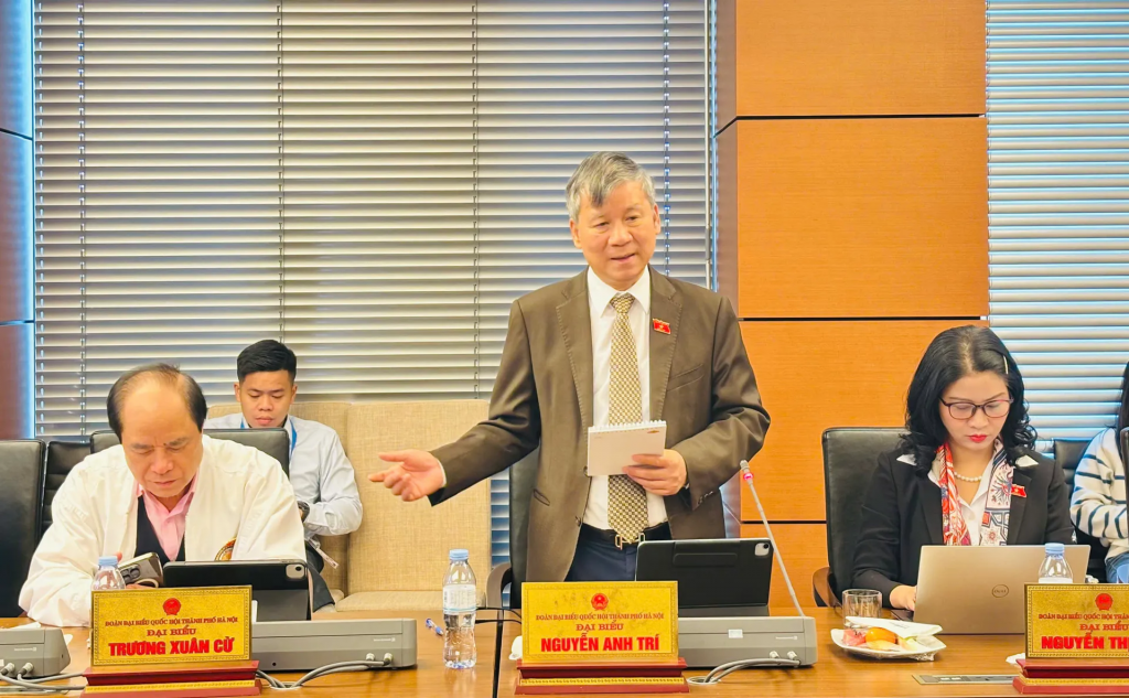 Đại biểu Quốc hội Nguyễn Anh Trí (Đoàn TP Hà Nội). Ảnh: Vân Hà