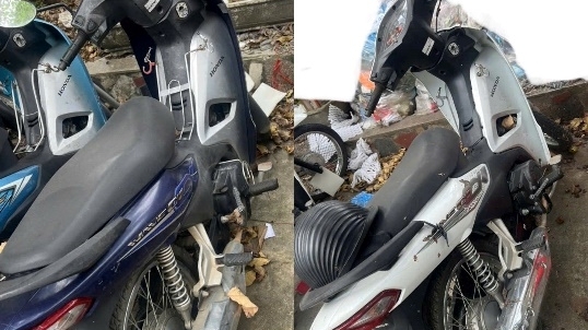 Tìm chủ sở hữu 2 chiếc xe máy trong vụ trộm cắp tài sản ở Hà Nội