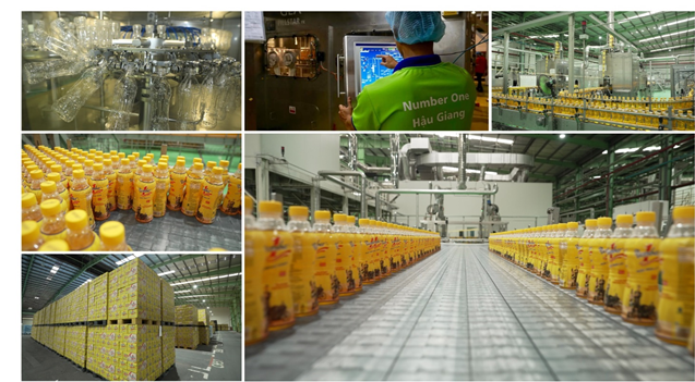 Dây chuyền chiết lạnh vô trùng Aseptic hiện đại tại nhà máy Number 1, nơi mỗi chai nước tăng lực được tạo ra với công nghệ “xanh” tối tân, giữ trọn năng lượng tinh khiết mà không cần chất bảo quản.