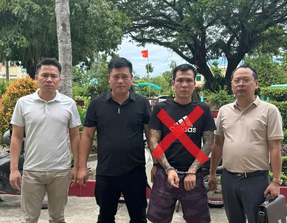 Đối tượng Trần Văn Quang (dấu x). Ảnh: CQCA