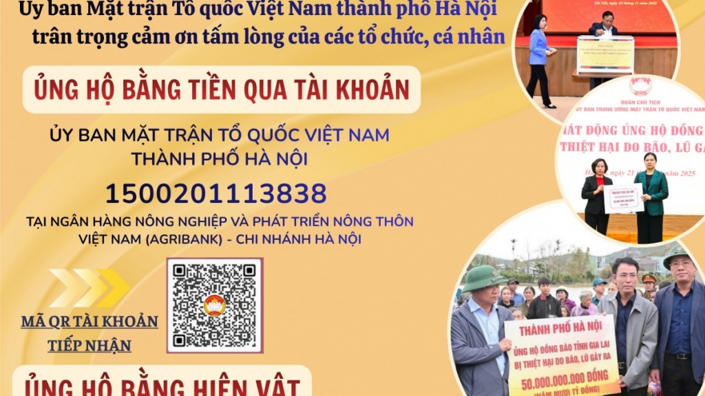 Hà Nội phát động ủng hộ đồng bào miền Trung, Tây Nguyên