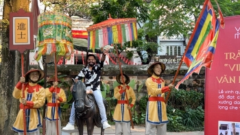 Trải nghiệm hành trình lều chõng khoa cử, đóng vai Trạng nguyên tại Văn Miếu - Quốc Tử Giám