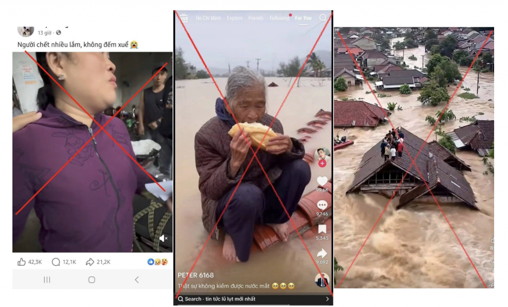 Bộ Công an cảnh báo về tin giả liên quan đến mưa lũ miền Trung