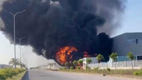 Thông tin về vụ cháy tại khu công nghiệp ở Hải Phòng