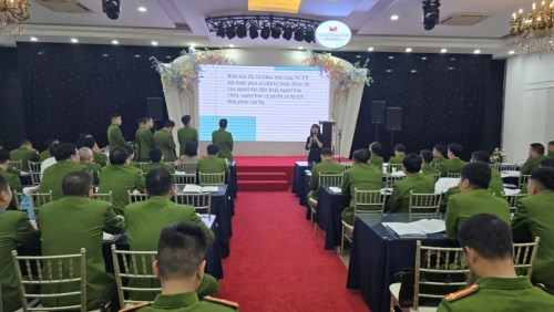 Tập huấn về quy định của Luật Tư pháp người chưa thành niên cho công an địa phương