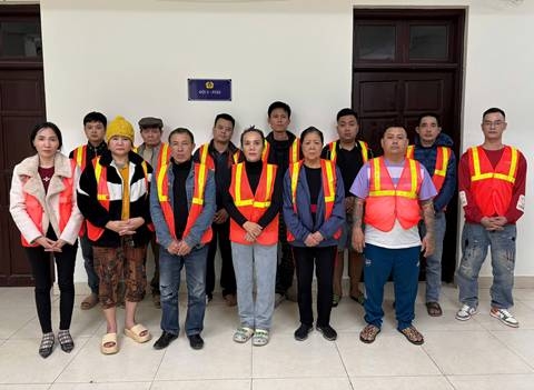 Các đối tượng bị bắt giữ. Ảnh: CQCA