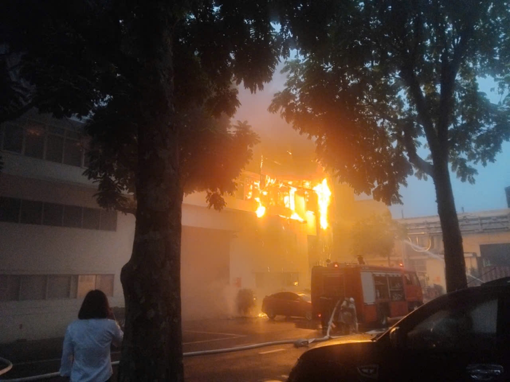 Hiện trường vụ cháy. Ảnh: CQCA