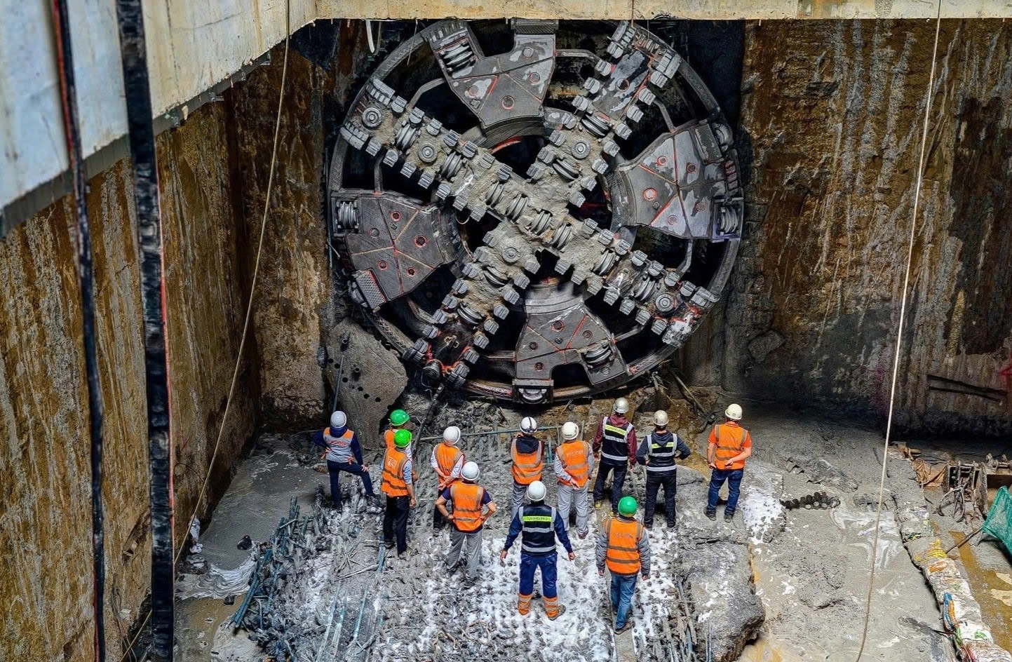 Máy đào hầm “Thần Tốc” hoàn thành khoan 4 ga ngầm tuyến metro Nhổn - ga Hà Nội