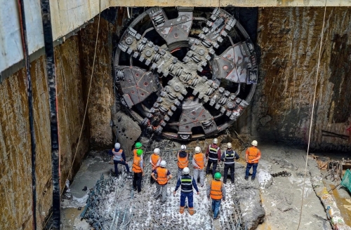 Máy đào hầm “Thần Tốc” hoàn thành khoan 4 ga ngầm tuyến metro Nhổn - ga Hà Nội