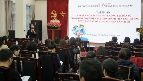 Tập huấn nâng cao năng lực cho Ban Chỉ đạo Công tác Dân số và Phát triển cấp cơ sở