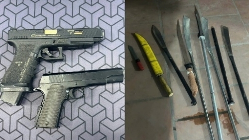 Cảnh sát 141 phát hiện, thu giữ nhiều vũ khí nguy hiểm trong đêm