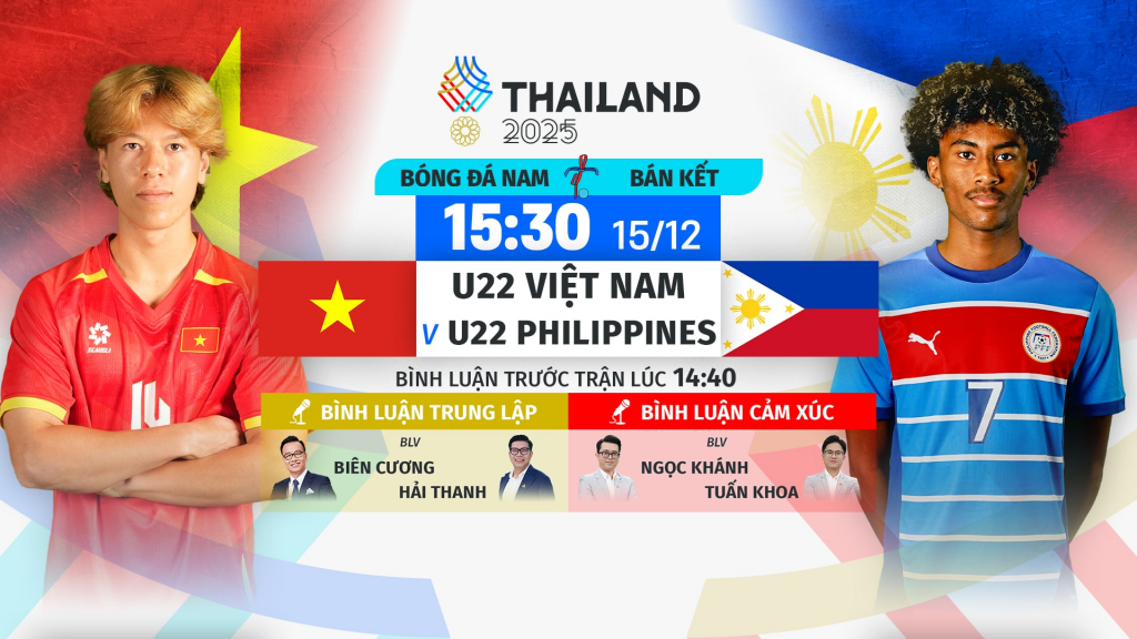 Link xem trực tiếp U22 Việt Nam vs U22 Philippines tại bán kết SEA Games 33 Link xem trực tiếp U22 Việt Nam vs U22 Philippines tại bán kết SEA Games 33