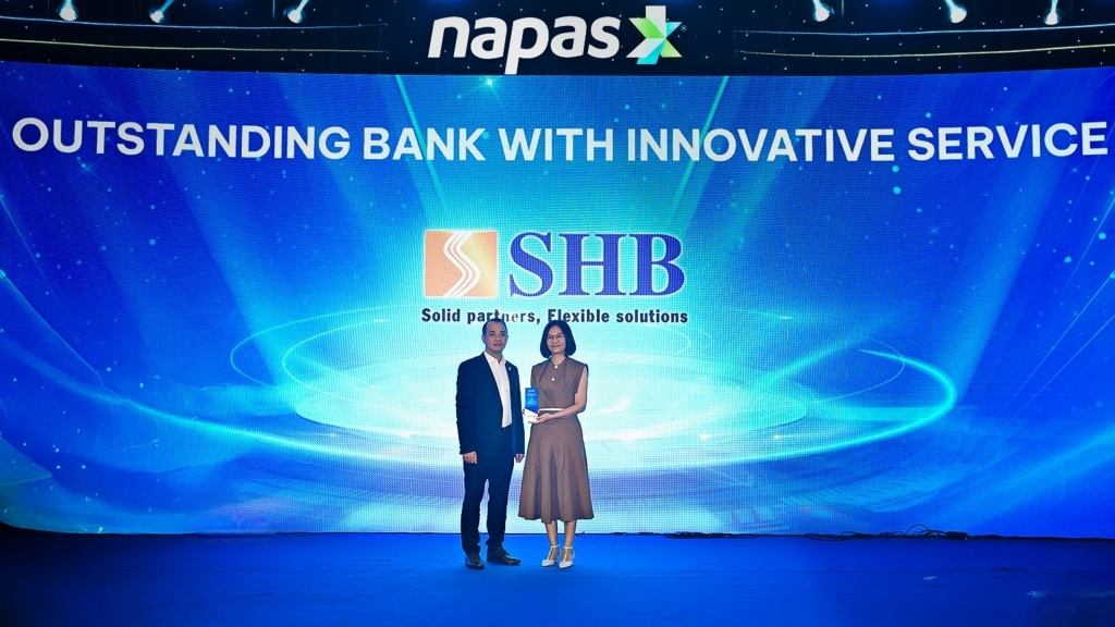 SHB nhận giải Ngân hàng xuất sắc về đổi mới sáng tạo, thúc đẩy tương lai thanh toán không tiền mặt