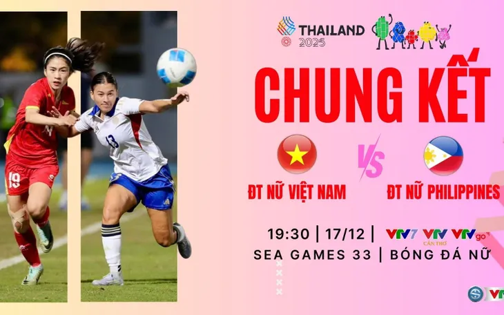 Link xem trực tiếp chung kết bóng đá nữ Việt Nam vs Philippines tại SEA Games 33