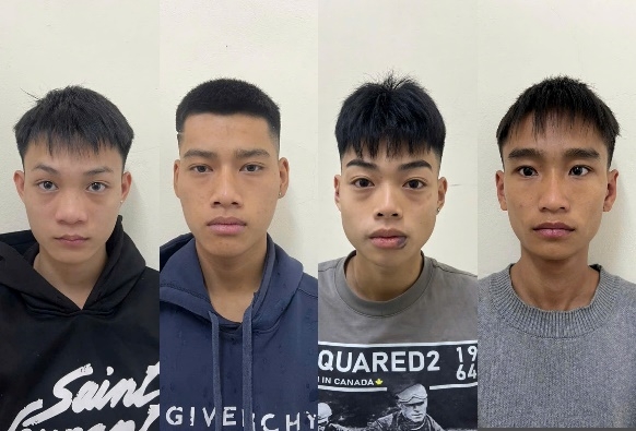 Các đối tượng bị bắt giữ. Ảnh: CQCA