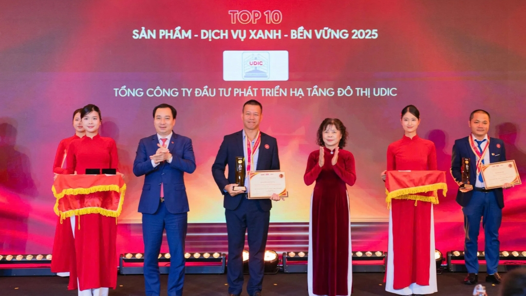 Khẳng định vị thế thương hiệu UDIC với TOP 10 Sản phẩm - Dịch vụ xanh - Bền vững 2025