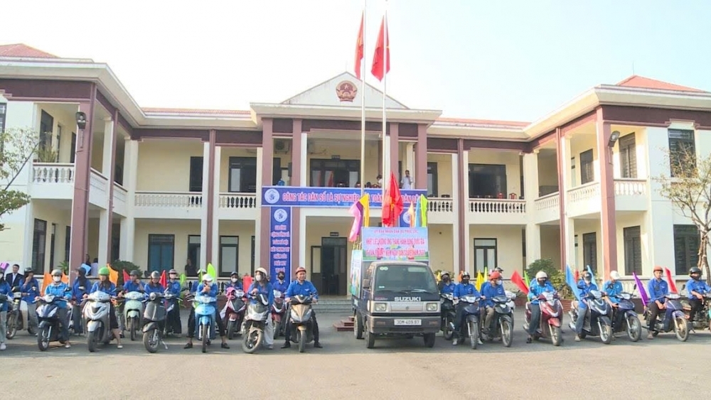 Xã Phúc Lộc tổ chức tụ điểm truyền thông Tháng hành động quốc gia về dân số