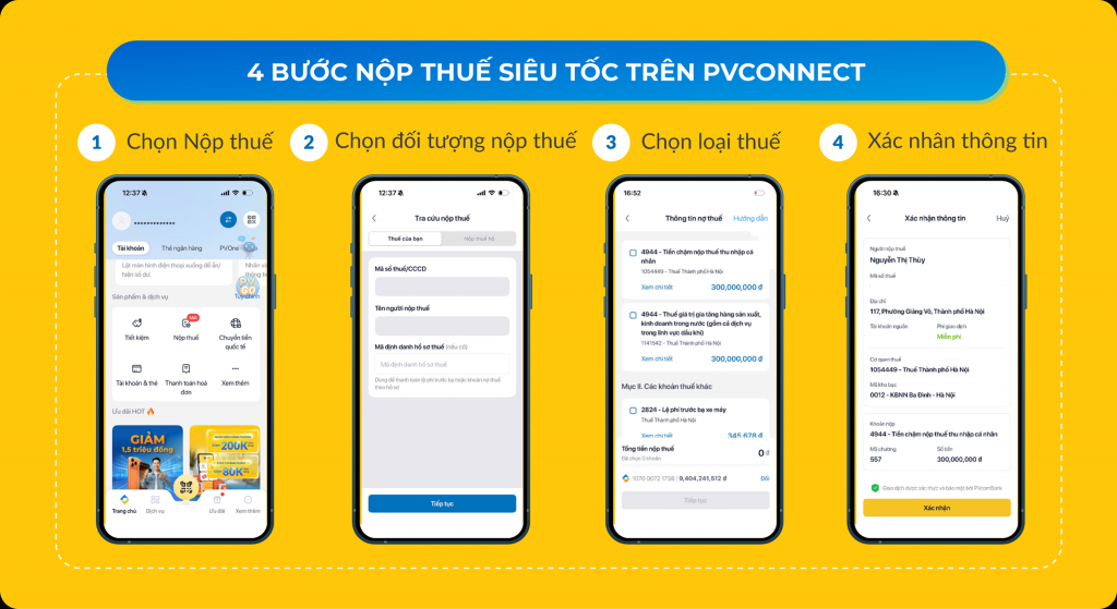 Chỉ với vài thao tác đơn giản, việc nộp thuế giờ đây trở nên dễ dàng và nhanh chóng hơn bao giờ hết