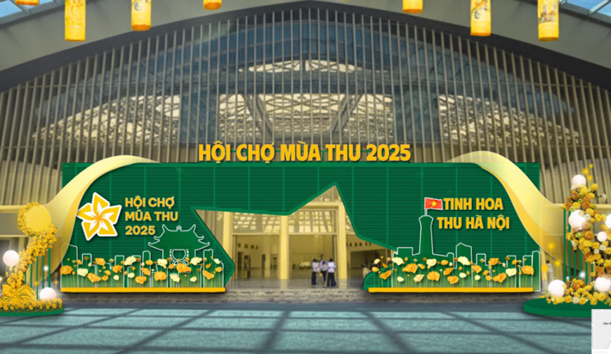 Hội chợ Mùa Thu 2025 diễn ra tại Trung tâm Hội chợ Triển lãm Quốc gia (Đông Anh, Hà Nội) quy tụ gần 3.000 gian hàng của các doanh nghiệp trong và ngoài nước.