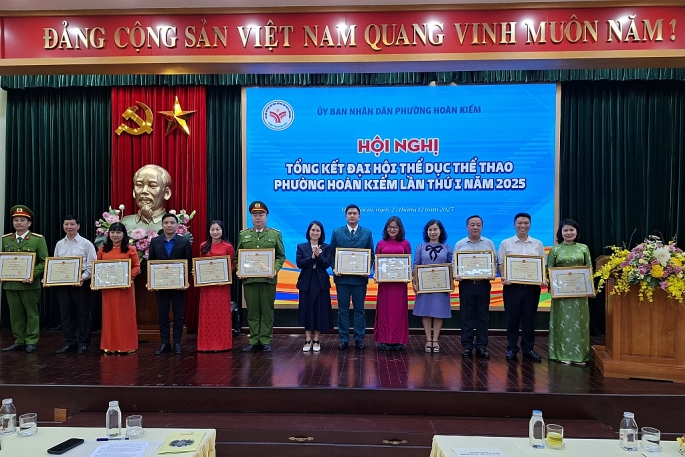 Tổng kết Đại hội Thể dục Thể thao phường Hoàn Kiếm lần thứ I năm 2025