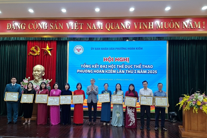 Tổng kết Đại hội Thể dục Thể thao phường Hoàn Kiếm lần thứ I năm 2025