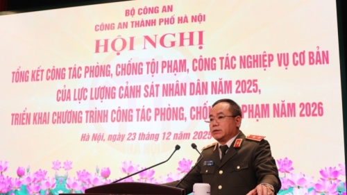 Giám đốc Công an Hà Nội: Ứng dụng khoa học, công nghệ đấu tranh trấn áp mạnh tội phạm