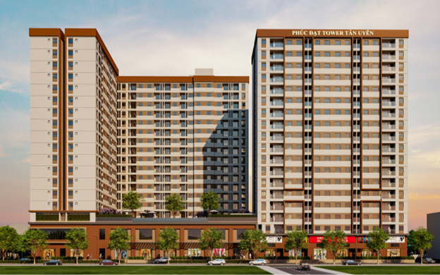 Phối cảnh NOXH Phúc Đạt Tân Uyên