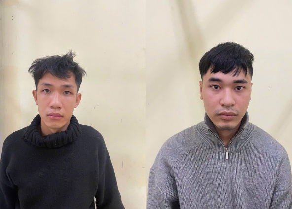 Hai đối tượng bị bắt giữ. Ảnh: CQCA