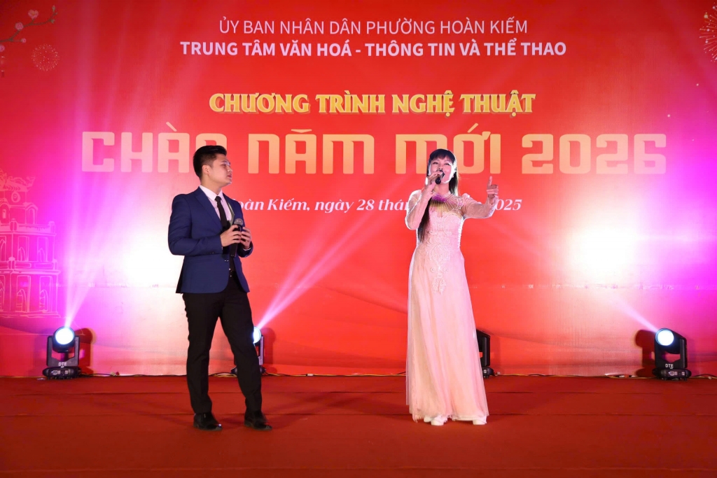 Phường Hoàn Kiếm tổ chức chương trình nghệ thuật “Chào năm mới 2026”