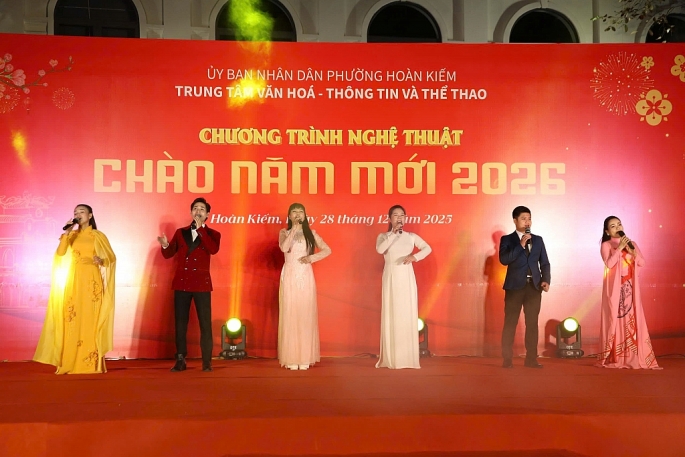 Phường Hoàn Kiếm tổ chức chương trình nghệ thuật “Chào năm mới 2026”