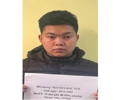 Đối tượng Nguyễn Đắc Tuệ. Ảnh: CQCA
