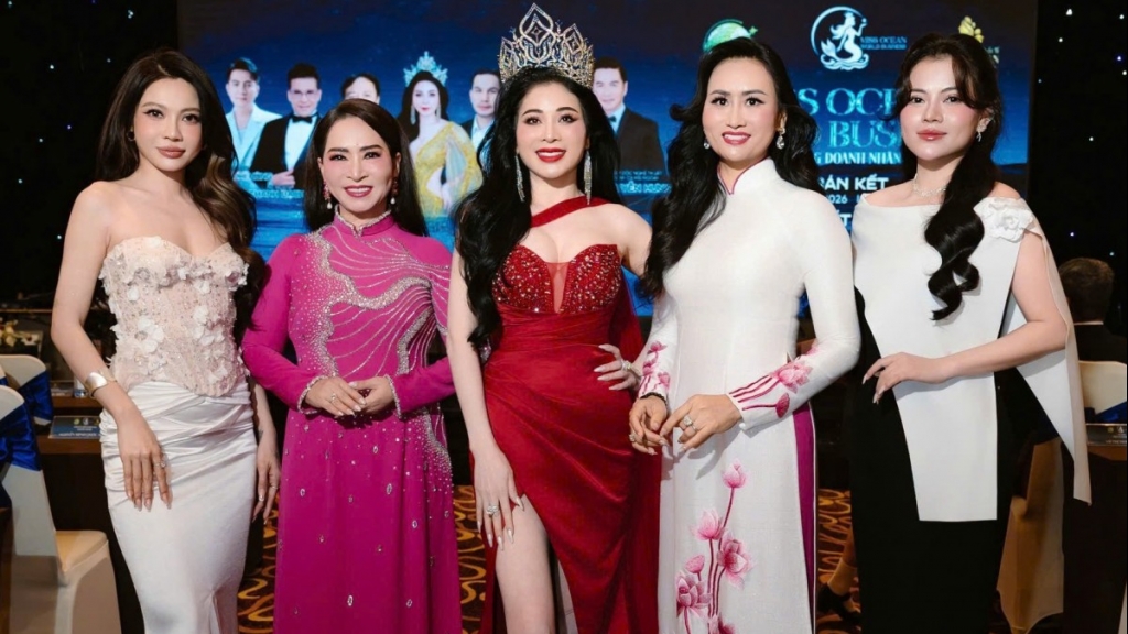 30 thí sinh làm “nóng” Cuộc thi Hoa hậu Đại dương Doanh nhân Thế giới 2026