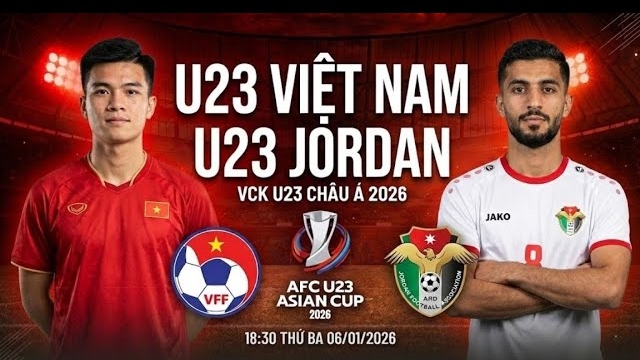 Link xem trực tiếp bóng đá U23 Việt Nam vs U23 Jordan, vòng chung kết U23 châu Á 2026