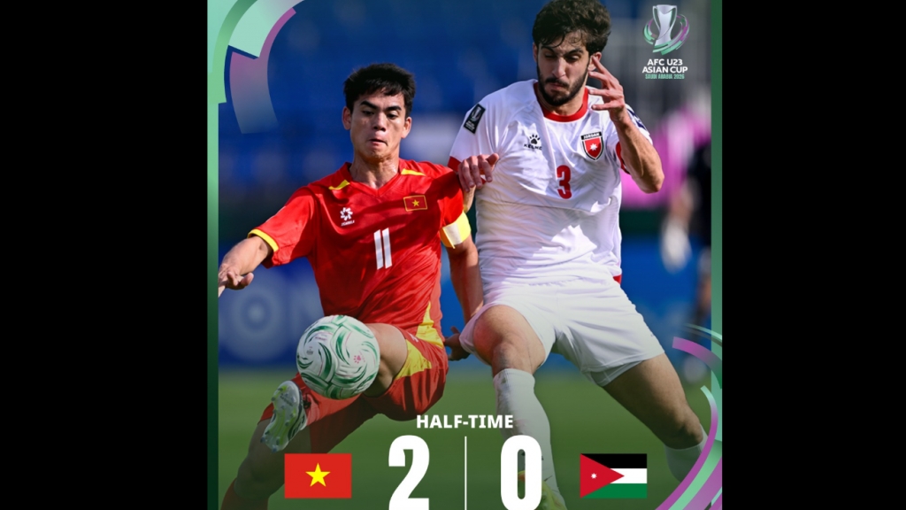U23 Việt Nam 2-0 U23 Jordan: Khởi đầu hoàn hảo của đoàn quân áo đỏ