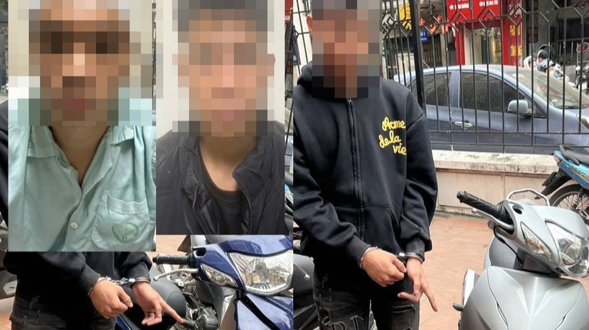 Triệt phá ổ nhóm “nhí” gây ra hàng loạt vụ trộm cắp xe máy ở Hà Nội