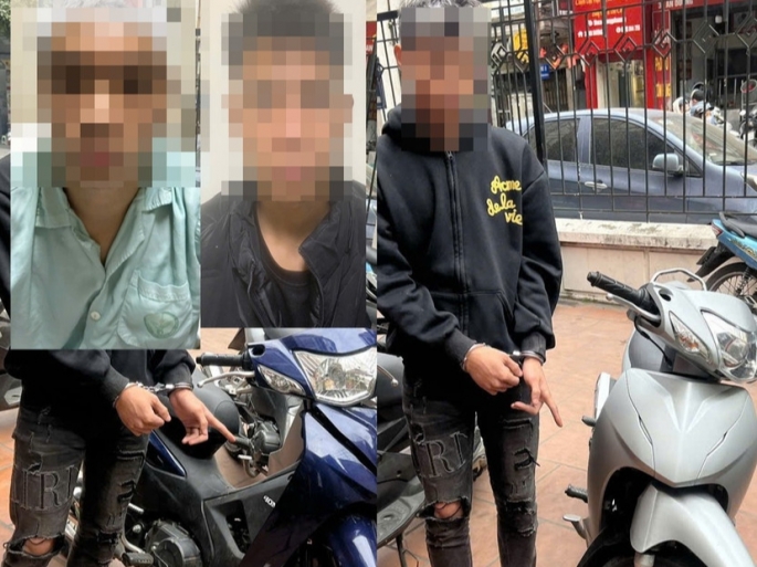 Triệt phá ổ nhóm “nhí” gây ra hàng loạt vụ trộm cắp xe máy ở Hà Nội