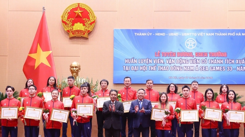 Hà Nội vinh danh vận động viên, huấn luyện viên đạt thành tích cao tại SEA Games 33