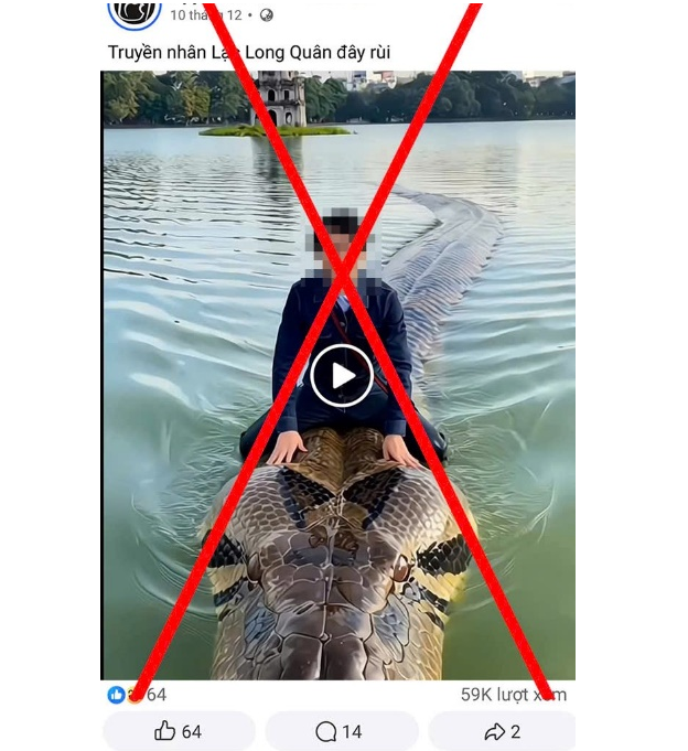 Video sử dụng AI có nội dung sai sự thật